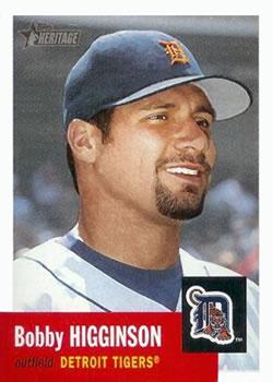 #155 Bobby Higginson - Detroit Tigers - 2002 Topps Heritage Baseball