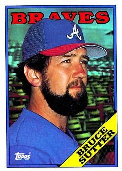 #155 Bruce Sutter - Atlanta Braves - 1988 Topps Baseball