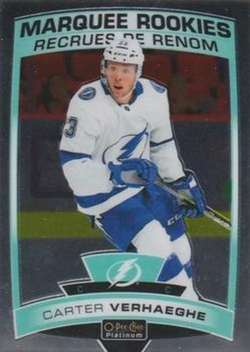 #155 Carter Verhaeghe - Tampa Bay Lightning - 2019-20 O-Pee-Chee Platinum Hockey