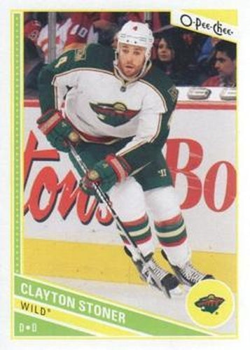 #155 Clayton Stoner - Minnesota Wild - 2013-14 O-Pee-Chee Hockey