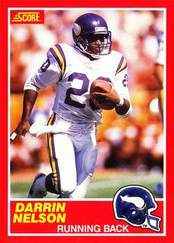 #155 Darrin Nelson - Minnesota Vikings - 1989 Score Football