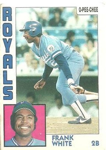 #155 Frank White - Kansas City Royals - 1984 O-Pee-Chee Baseball