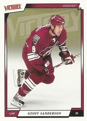 #155 Geoff Sanderson - Phoenix Coyotes - 2006-07 Upper Deck Victory Hockey