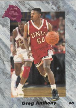 #155 Greg Anthony - New York Knicks - 1991 Classic Four Sport