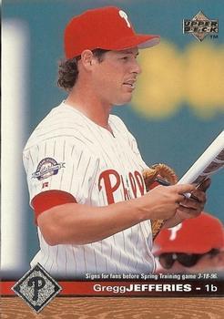 #155 Gregg Jefferies - Philadelphia Phillies - 1997 Upper Deck Baseball