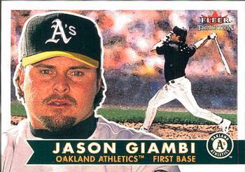 #155 Jason Giambi - Oakland Athletics - 2001 Fleer Tradition Baseball