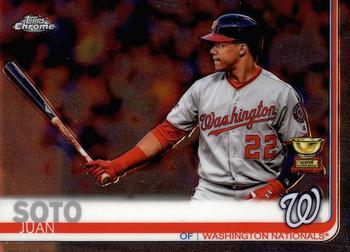 #155 Juan Soto - Washington Nationals - 2019 Topps Chrome Baseball