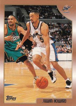 #155 Juwan Howard - Washington Wizards - 1998-99 Topps Basketball