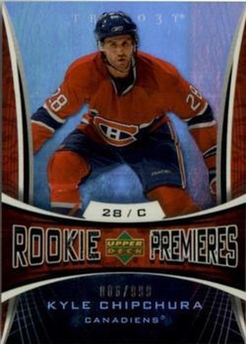 #155 Kyle Chipchura - Montreal Canadiens - 2007-08 Upper Deck Trilogy Hockey