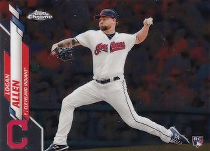 #155 Logan Allen - Cleveland Indians - 2020 Topps Chrome Baseball