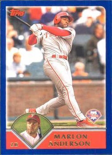 #155 Marlon Anderson - Philadelphia Phillies - 2003 Topps Baseball