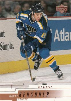 #155 Marty Reasoner - St. Louis Blues - 2000-01 Upper Deck Hockey