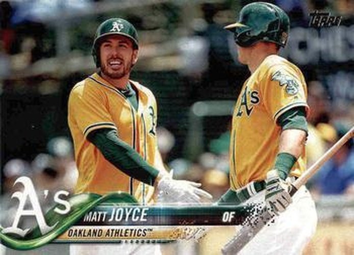 #155 Matt Joyce - Oakland Athletics - 2018 Topps Baseball