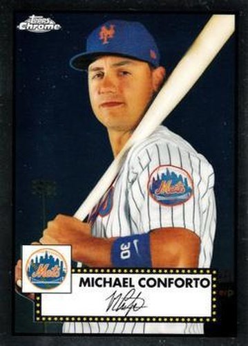 #155 Michael Conforto - New York Mets - 2021 Topps Chrome Platinum Anniversary Baseball