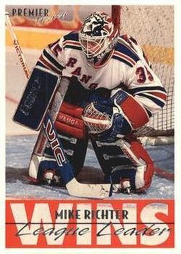 #155 Mike Richter - New York Rangers - 1994-95 Topps Premier Hockey