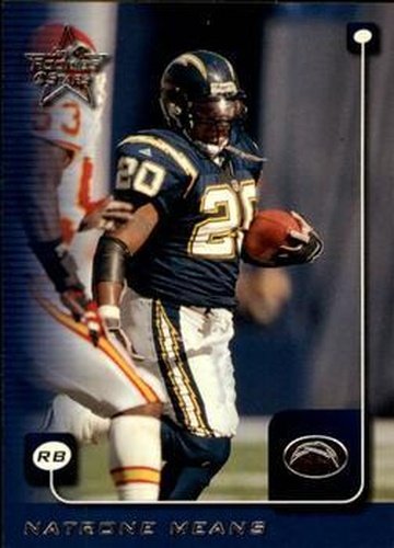 #155 Natrone Means - San Diego Chargers - 1999 Leaf Rookies & Stars Football