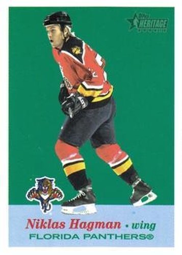 #155 Niklas Hagman - Florida Panthers - 2001-02 Topps Heritage Hockey