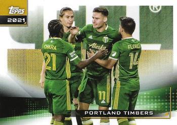 #155 Portland Timbers - Portland Timbers - 2021 Topps MLS Soccer