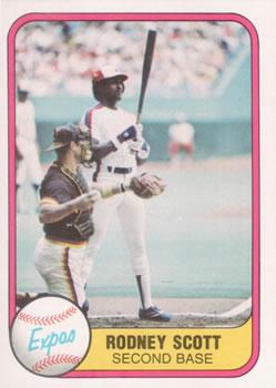#155 Rodney Scott - Montreal Expos - 1981 Fleer Baseball