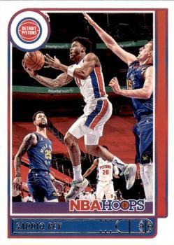 #155 Saddiq Bey - Detroit Pistons - 2021-22 Hoops Basketball
