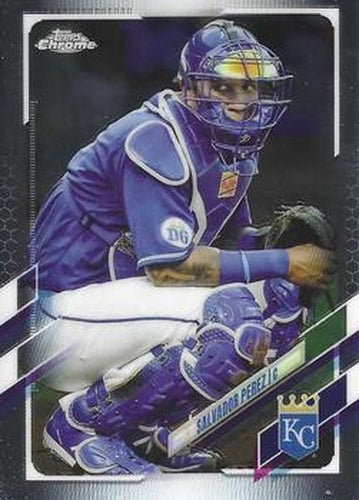 #155 Salvador Perez - Kansas City Royals - 2021 Topps Chrome Baseball