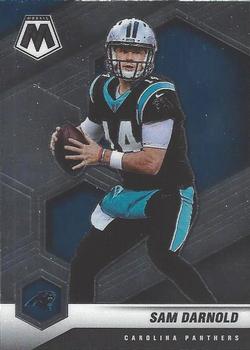 #155 Sam Darnold - Carolina Panthers - 2021 Panini Mosaic Football
