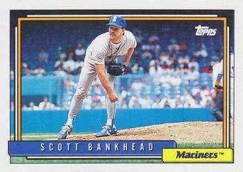 #155 Scott Bankhead - Seattle Mariners - 1992 Topps Baseball