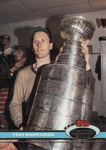#155 Tom Barrasso - Pittsburgh Penguins - 1991-92 Stadium Club Hockey