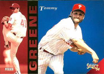 #155 Tommy Greene - Philadelphia Phillies - 1994 Select Baseball