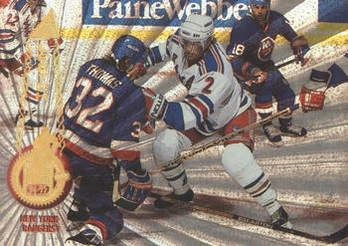 #155 Brian Leetch - New York Rangers - 1994-95 Pinnacle Hockey - Rink Collection