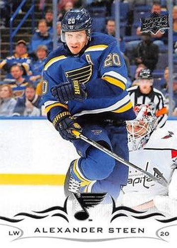 #155 Alexander Steen - St. Louis Blues - 2018-19 Upper Deck Hockey