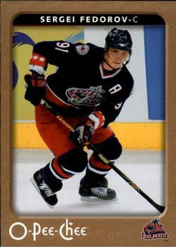 #155 Sergei Fedorov - Columbus Blue Jackets - 2006-07 O-Pee-Chee Hockey
