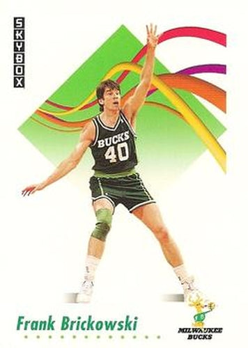 #155 Frank Brickowski - Milwaukee Bucks - 1991-92 SkyBox Basketball