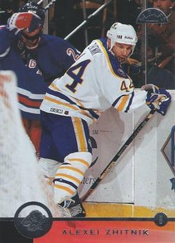 #155 Alexei Zhitnik - Buffalo Sabres - 1996-97 Leaf Hockey