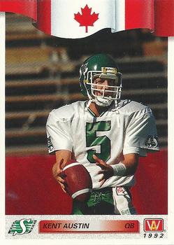 #155 Kent Austin - Saskatchewan Roughriders - 1992 All World CFL Football