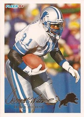 #155 Derrick Moore - Detroit Lions - 1994 Fleer Football