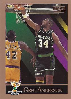 #155 Greg Anderson - Milwaukee Bucks - 1990-91 SkyBox Basketball