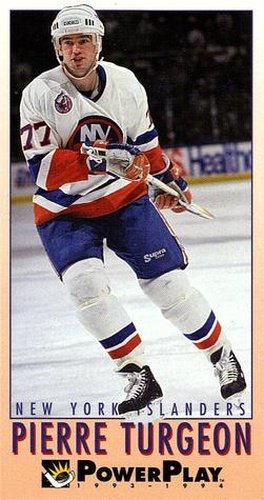 #155 Pierre Turgeon - New York Islanders - 1993-94 Fleer PowerPlay Hockey
