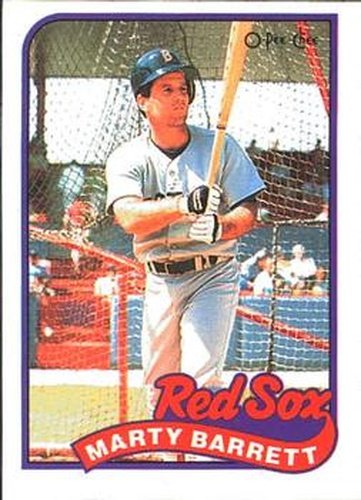 #155 Marty Barrett - Boston Red Sox - 1989 O-Pee-Chee Baseball
