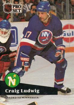 #155 Craig Ludwig - 1991-92 Pro Set Hockey
