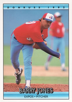#155 Barry Jones - Montreal Expos - 1992 Donruss Baseball