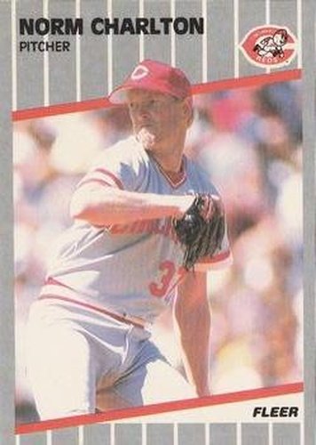 #155 Norm Charlton - Cincinnati Reds - 1989 Fleer Baseball