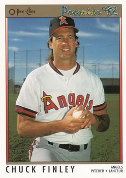 #155 Chuck Finley - California Angels - 1992 O-Pee-Chee Premier Baseball