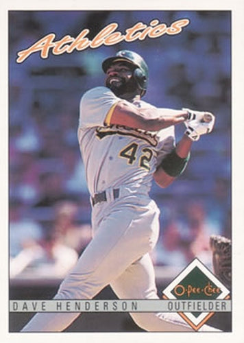#155 Dave Henderson - Oakland Athletics - 1993 O-Pee-Chee Baseball