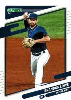 #155 Brandon Lowe - Tampa Bay Rays - 2021 Donruss Baseball