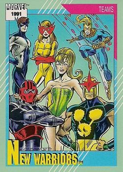 #156 New Warriors - 1991 Impel Marvel Universe Series II