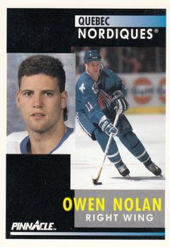 #156 Owen Nolan - Quebec Nordiques - 1991-92 Pinnacle Hockey