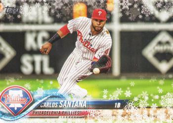#HMW156 Carlos Santana - Philadelphia Phillies - 2018 Topps Holiday Baseball