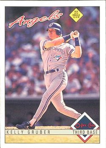 #156 Kelly Gruber - California Angels - 1993 O-Pee-Chee Baseball