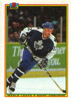#156 Mark Osborne - Toronto Maple Leafs - 1990-91 Bowman Hockey